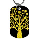 Yellow magical tree Dog Tag (Two Sides)