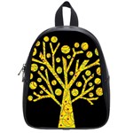 Yellow magical tree School Bags (Small) 