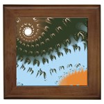 Sun-Ray Swirl Design Framed Tiles