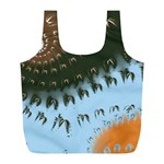Sun-Ray Swirl Design Full Print Recycle Bags (L) 