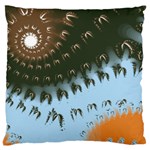 Sun-Ray Swirl Design Standard Flano Cushion Case (One Side)