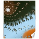 Sun-Ray Swirl Pattern Canvas 8  x 10 