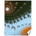 Sun-Ray Swirl Pattern Canvas 12  x 16  