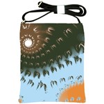 Sun-Ray Swirl Pattern Shoulder Sling Bags