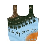 Sun-Ray Swirl Pattern Full Print Recycle Bags (M) 