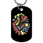Colorful abstract spot Dog Tag (One Side)