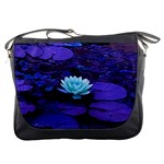 Lotus Flower Magical Colors Purple Blue Turquoise Messenger Bags