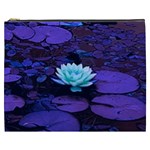 Lotus Flower Magical Colors Purple Blue Turquoise Cosmetic Bag (XXXL) 