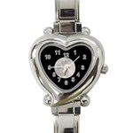 Full Moon at night Heart Italian Charm Watch