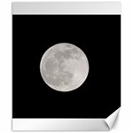 Full Moon at night Canvas 8  x 10 