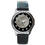 Close to the full Moon Round Metal Watch