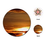 Summer Sunset Playing Cards (Round) 