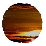 Summer Sunset Large 18  Premium Round Cushions