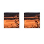 Tree branches and sunset Cufflinks (Square)