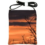 Tree branches and sunset Shoulder Sling Bags