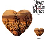 Colorful Sunset Multi-purpose Cards (Heart) 