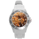 Colorful Sunset Round Plastic Sport Watch (L)