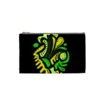 Yellow and green spot Cosmetic Bag (Small) 