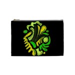 Yellow and green spot Cosmetic Bag (Medium) 