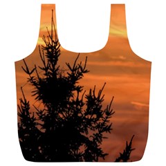 Christmas tree and sunset Full Print Recycle Bags (L)  from ArtsNow.com Front