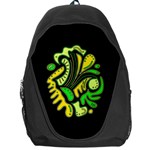 Yellow and green spot Backpack Bag