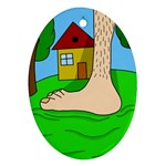 Giant foot Ornament (Oval) 
