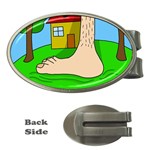 Giant foot Money Clips (Oval) 