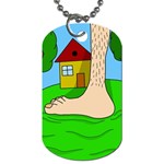 Giant foot Dog Tag (Two Sides)