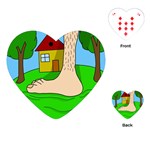 Giant foot Playing Cards (Heart) 
