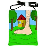 Giant foot Shoulder Sling Bags