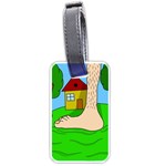 Giant foot Luggage Tags (One Side) 