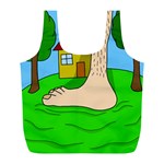 Giant foot Full Print Recycle Bags (L) 