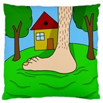 Giant foot Standard Flano Cushion Case (One Side)