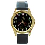 Xmas gifts Round Gold Metal Watch