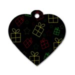 Xmas gifts Dog Tag Heart (One Side)