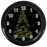 Xmas tree 2 Wall Clocks (Black)