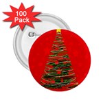 Xmas tree 3 2.25  Buttons (100 pack) 