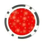 Red Xmas desing Poker Chip Card Guards
