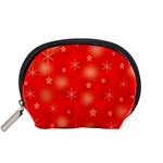 Red Xmas desing Accessory Pouches (Small) 