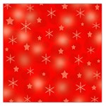 Red Xmas desing Large Satin Scarf (Square)