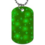 Green Xmas design Dog Tag (Two Sides)