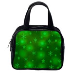 Green Xmas design Classic Handbags (One Side)
