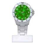 Green Xmas design Plastic Nurses Watch