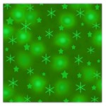 Green Xmas design Large Satin Scarf (Square)