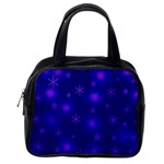 Blue Xmas design Classic Handbags (One Side)