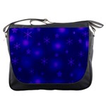 Blue Xmas design Messenger Bags