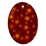 Xmas design Oval Ornament (Two Sides)