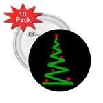 Simple Xmas tree 2.25  Buttons (10 pack) 