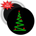Simple Xmas tree 3  Magnets (10 pack) 