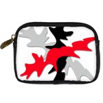 Gray, red and black shape Digital Camera Cases